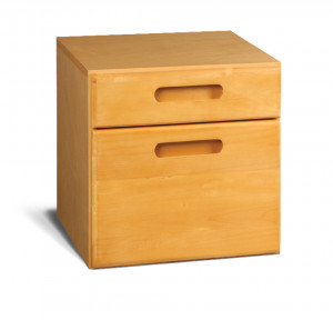 2 Wood Drawer Safe Cabinet-Velvet interior